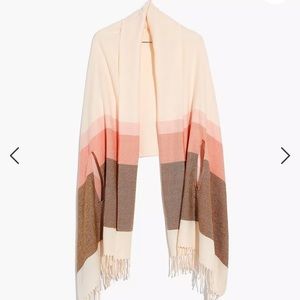 Madewell scarf with arm holes